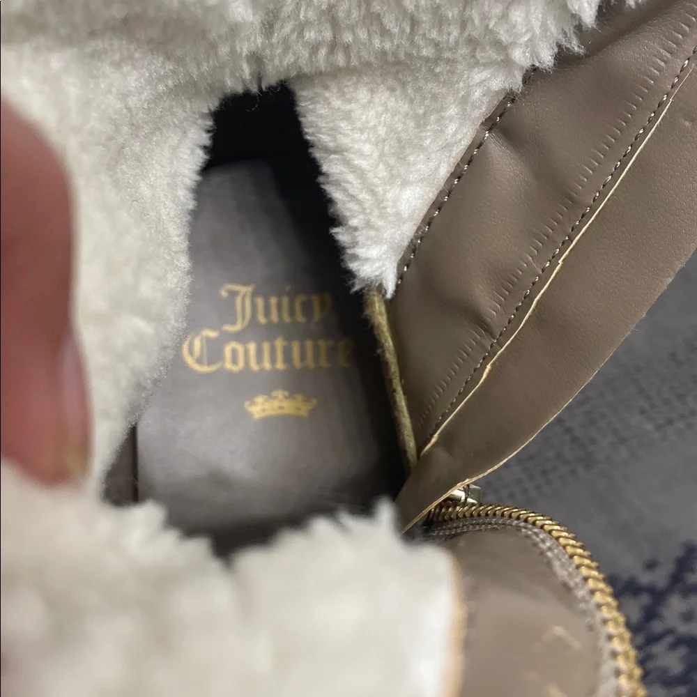Juicy Couture Beige Wedge Boots